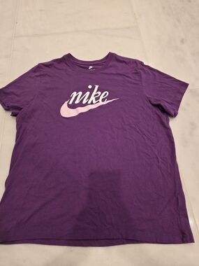 Nike Purple Tee with Light Pink Swoosh